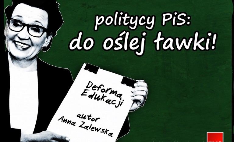 Młodzieżówka SLD: Politycy PiS do oślej ławki!